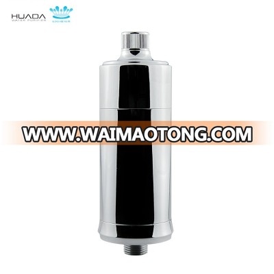 Universal bathroom electroplated shower filter with Activated Carbon